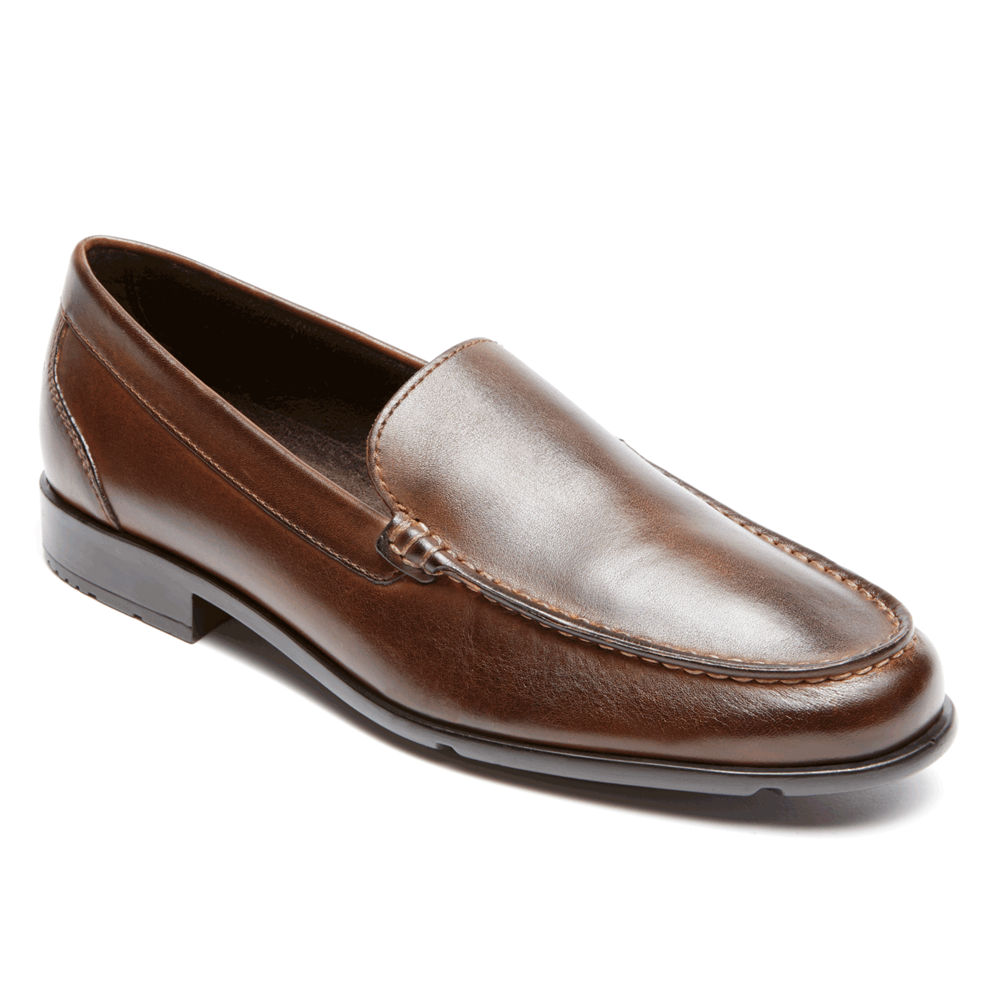 Mocassins Rockport Homem Marrom Escuro - Classic Venetian - 75286MVUJ